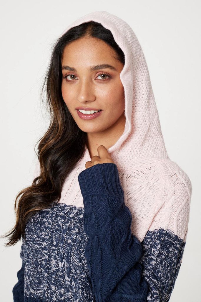 Multi Knit With Hood