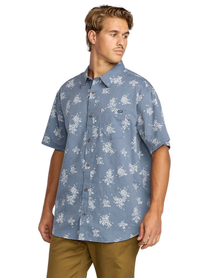 Sundays SS Mini Woven Shirt in Steel Blue