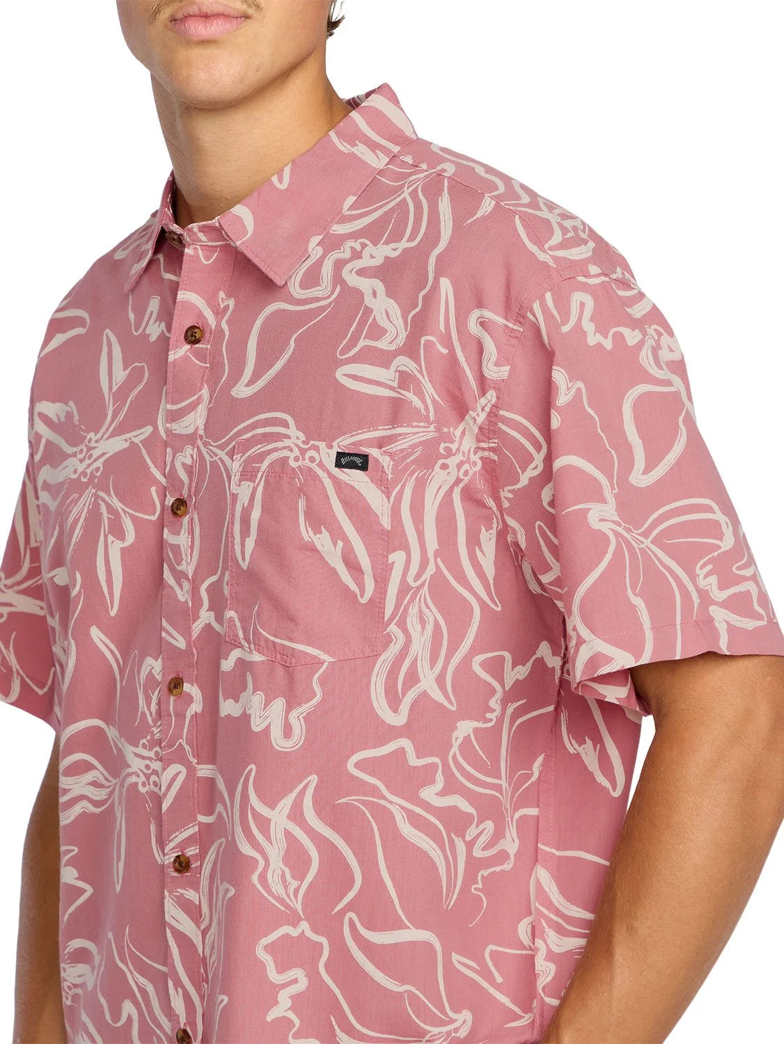 Sundays SS Woven Shirt in Faded Rose