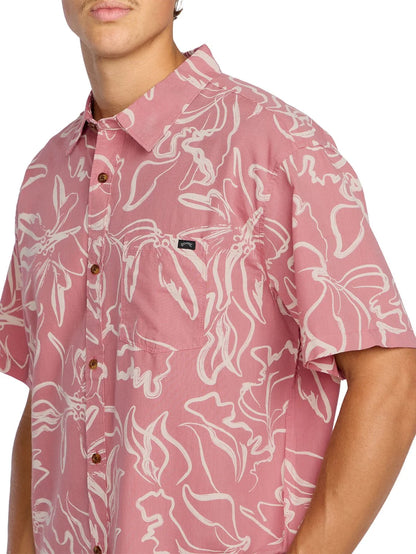 Sundays SS Woven Shirt in Faded Rose