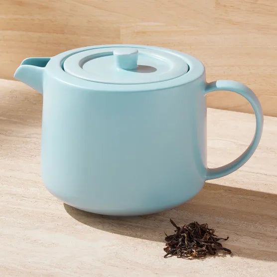 Cafe Life Teapot with Infuser in Cloud