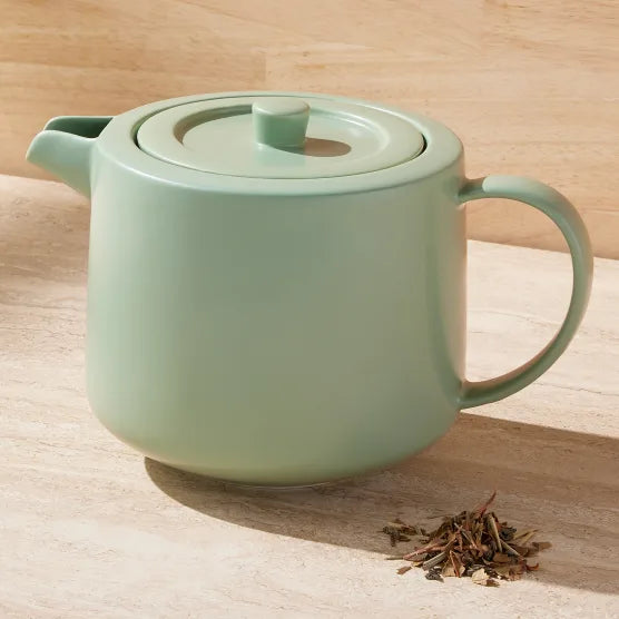 Cafe Life Teapot with Infuser in Seafoam