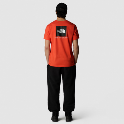 Redbox SS Tee in Crimson Orange / TNF Black