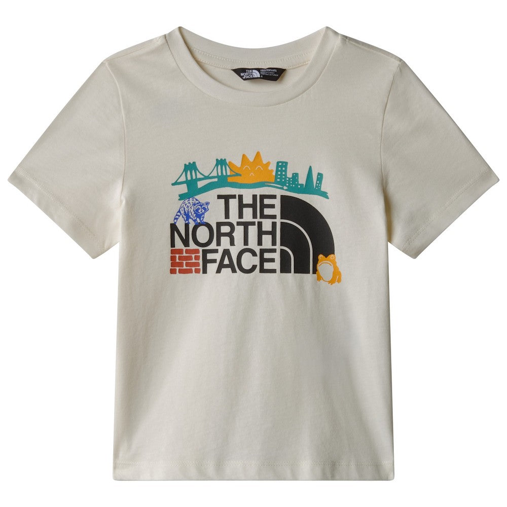 Trail Map Kids T-Shirt in White Dune