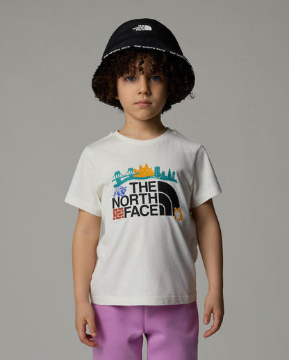 Trail Map Kids T-Shirt in White Dune