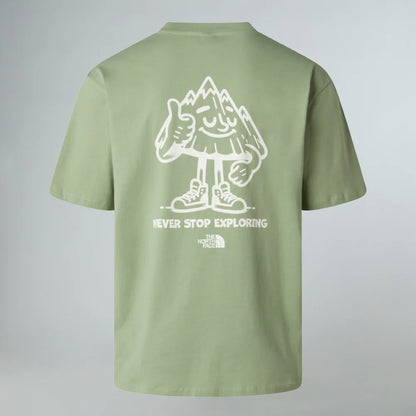 Mountain Fun Oversized Tee in Slate Moss