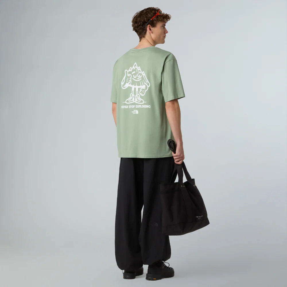 Mountain Fun Oversized Tee in Slate Moss