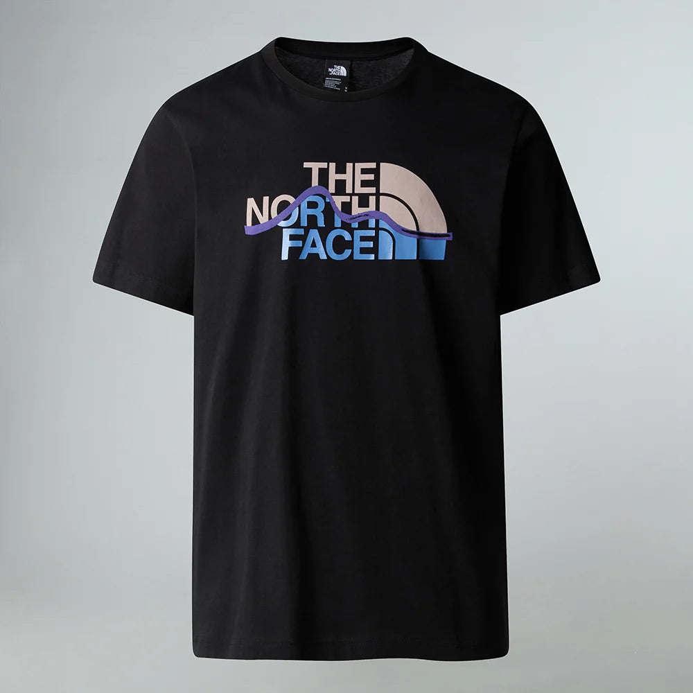 Mountain Line SS Tee in TNF Black