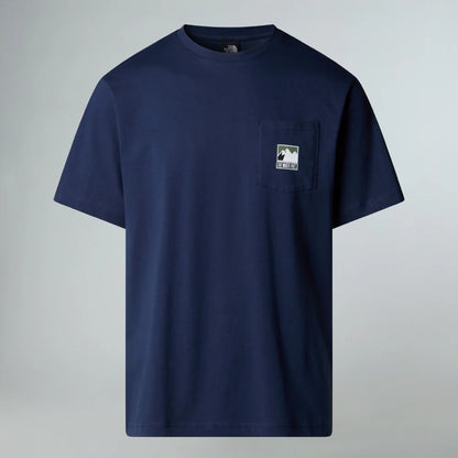 Mountain Relaxed Pocket Tee in Summit Navy