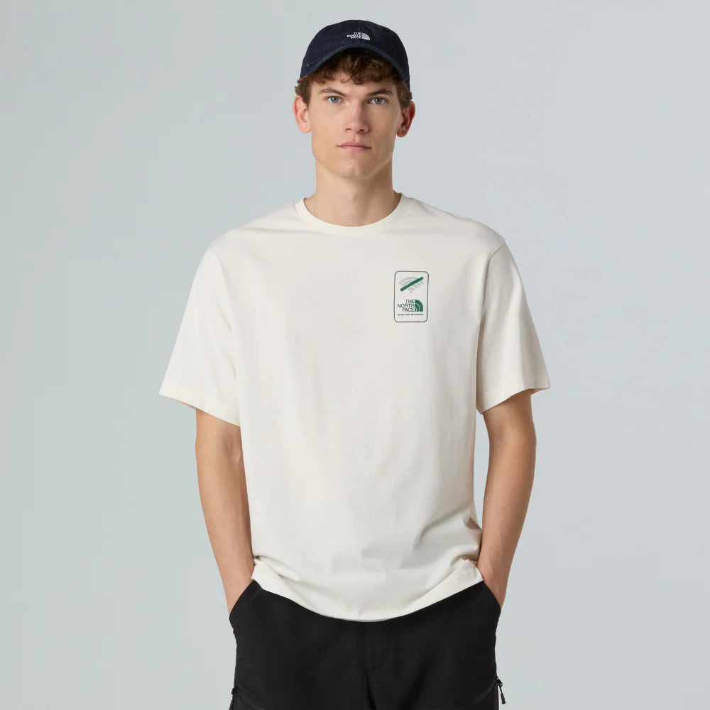 No Signal Relaxed Tee in White Dune