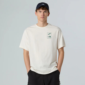 No Signal Relaxed Tee in White Dune