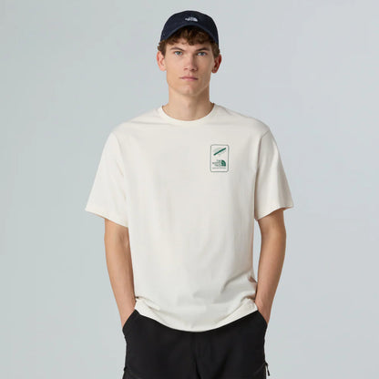 No Signal Relaxed Tee in White Dune