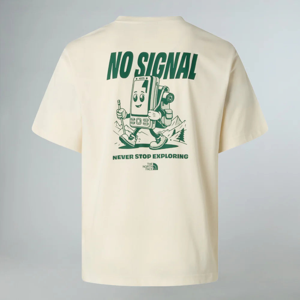 No Signal Relaxed Tee in White Dune
