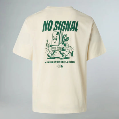 No Signal Relaxed Tee in White Dune