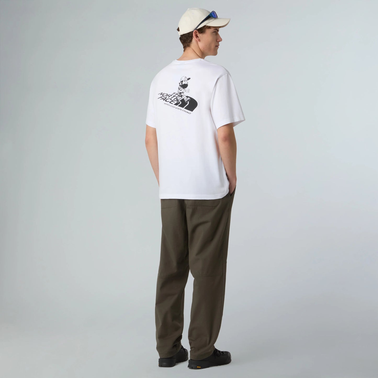 Run Graphic Relaxed Tee in TNF White