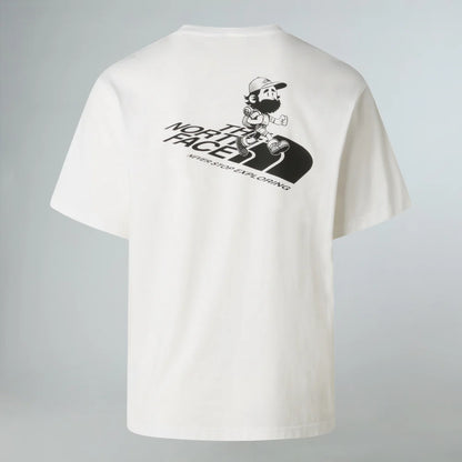 Run Graphic Relaxed Tee in TNF White