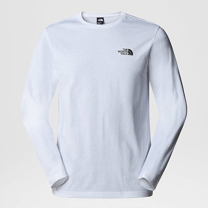 Simple Dome Long Sleeve Tee in White