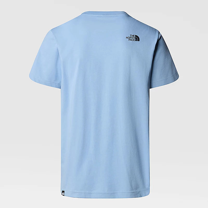 Simple Dome SS Tee in Steel Blue