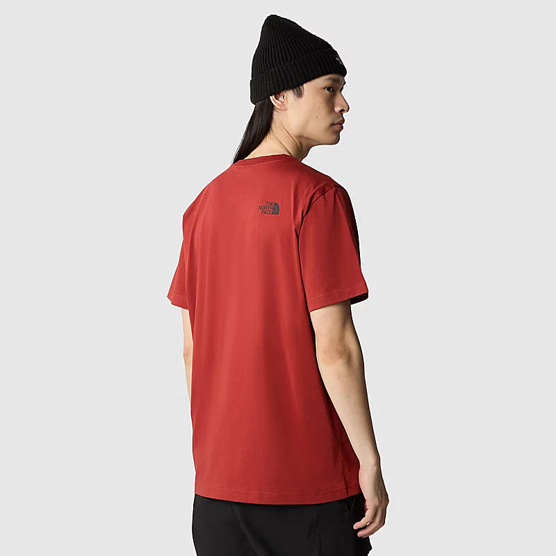Simple Dome SS Tee in Iron Red