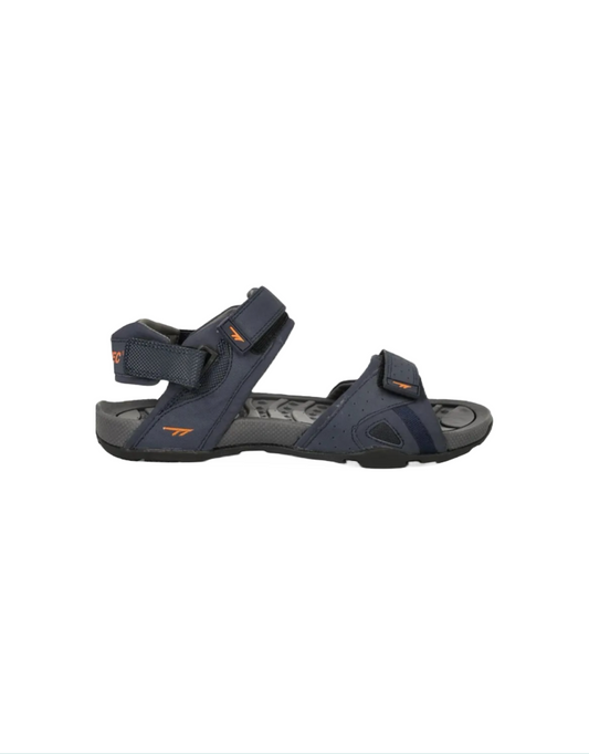 Ula Unisex Sandals in Navy/Burnt Orange