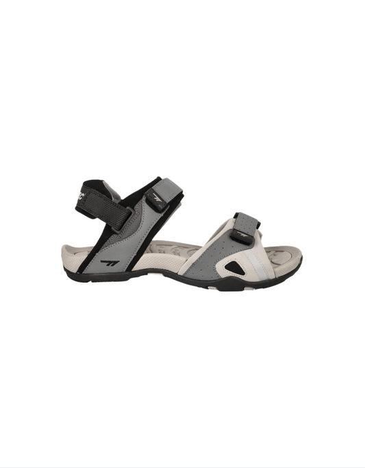 Ula Sandals in Monument Grey/Black