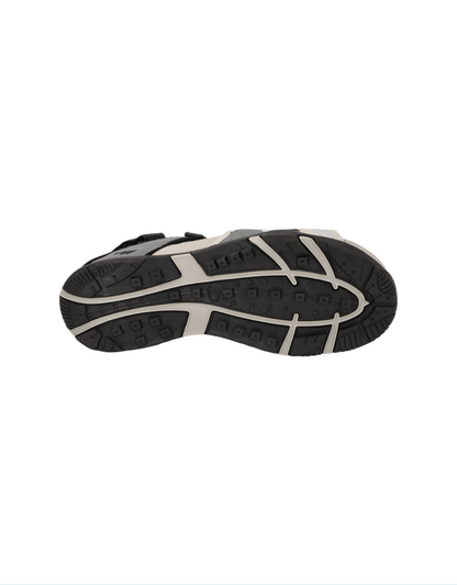 Ula Sandals in Monument Grey/Black