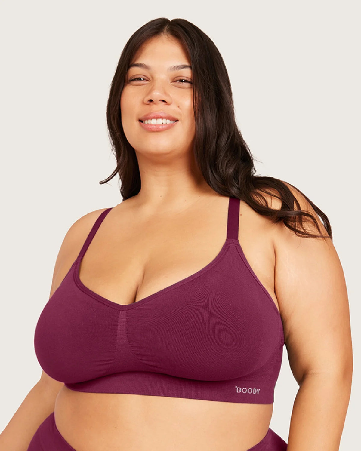 Wireless Full Bust T-Shirt Bra in BCA Dark Pink