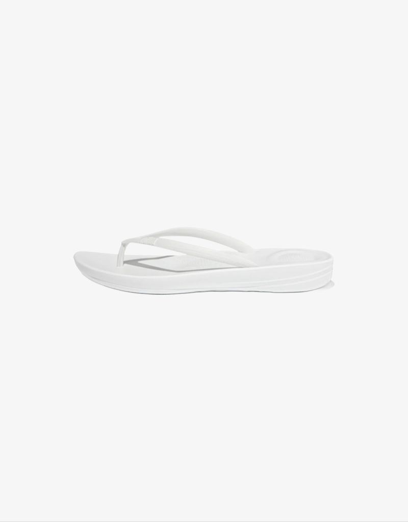 iQushion Flip Flops in Urban White