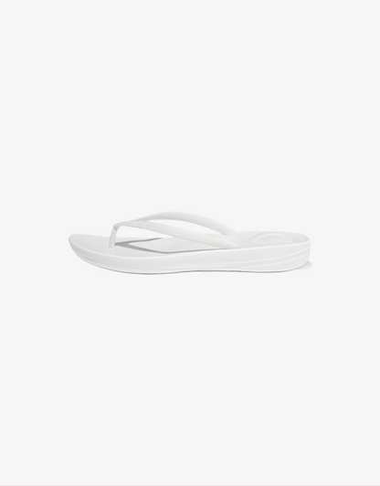 iQushion Flip Flops in Urban White