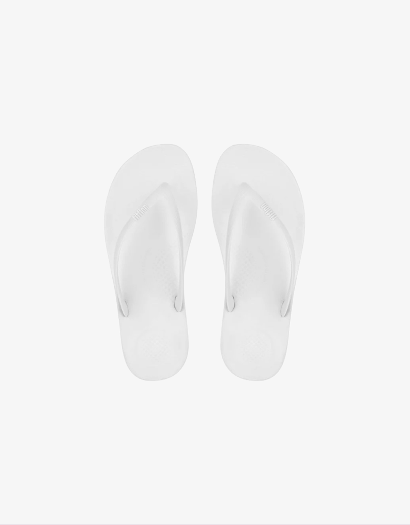 iQushion Flip Flops in Urban White