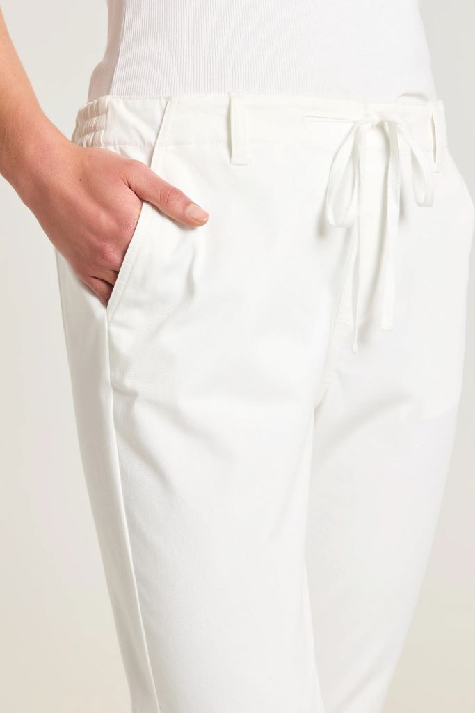 Mont Washed Stretch Pant in White