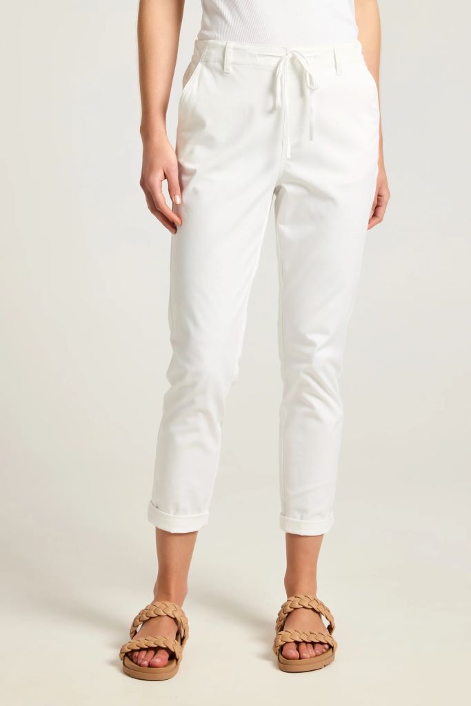 Mont Washed Stretch Pant in White