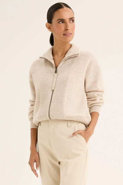 Ember Knit Jacket in Oat