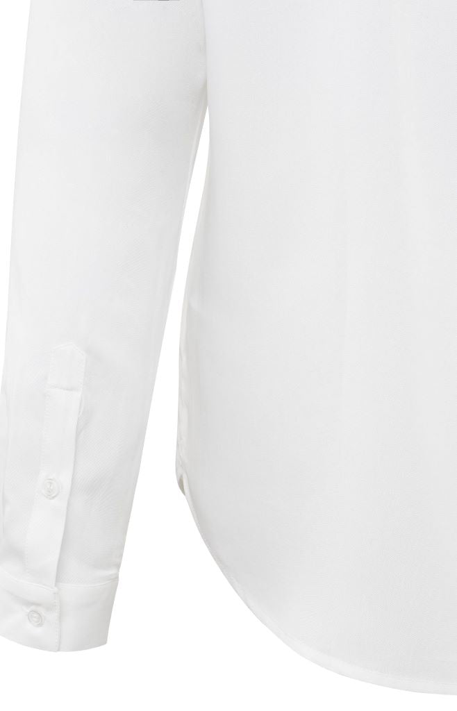 Basic Soft Polin Blouse in Pure White