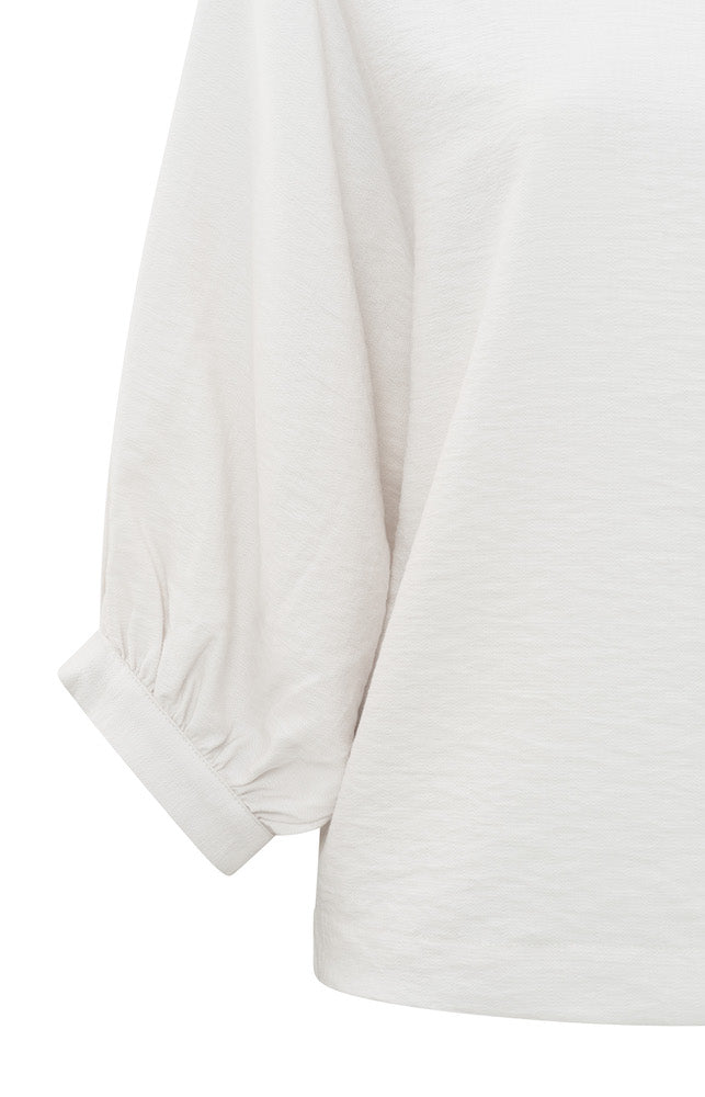 Batwing Boatneck Top in off White