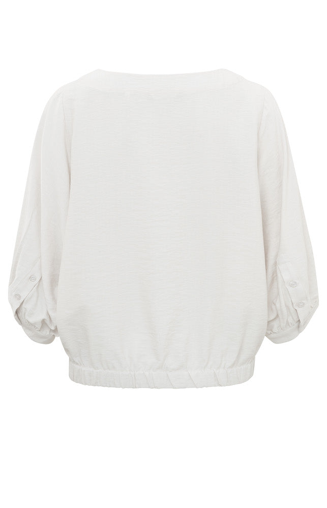 Batwing Boatneck Top in off White