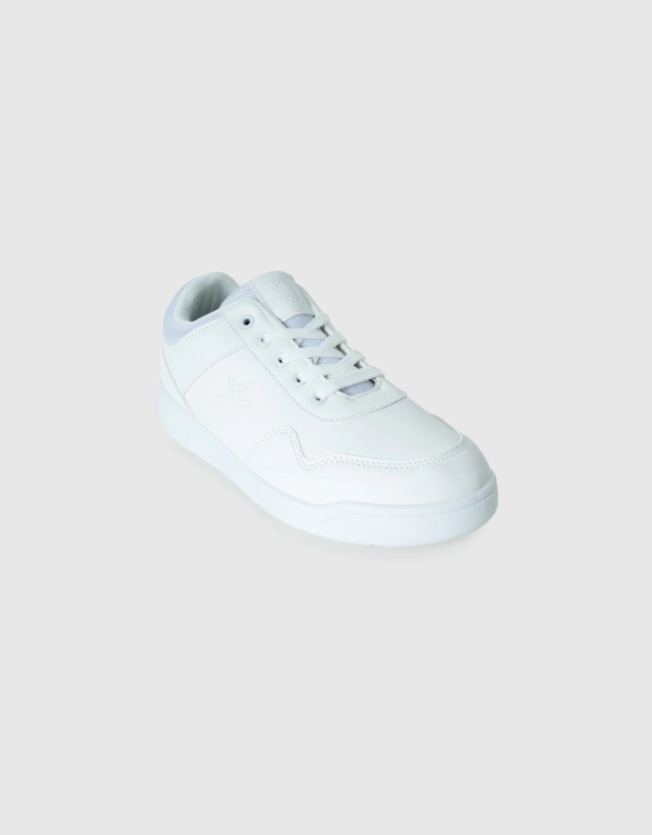 Andy Youth Sneaker in White Mono