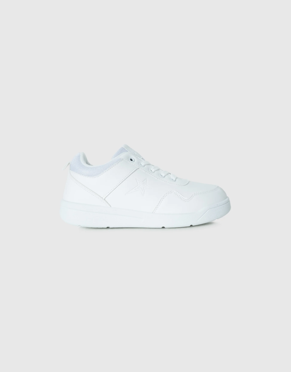 Andy Youth Sneaker in White Mono